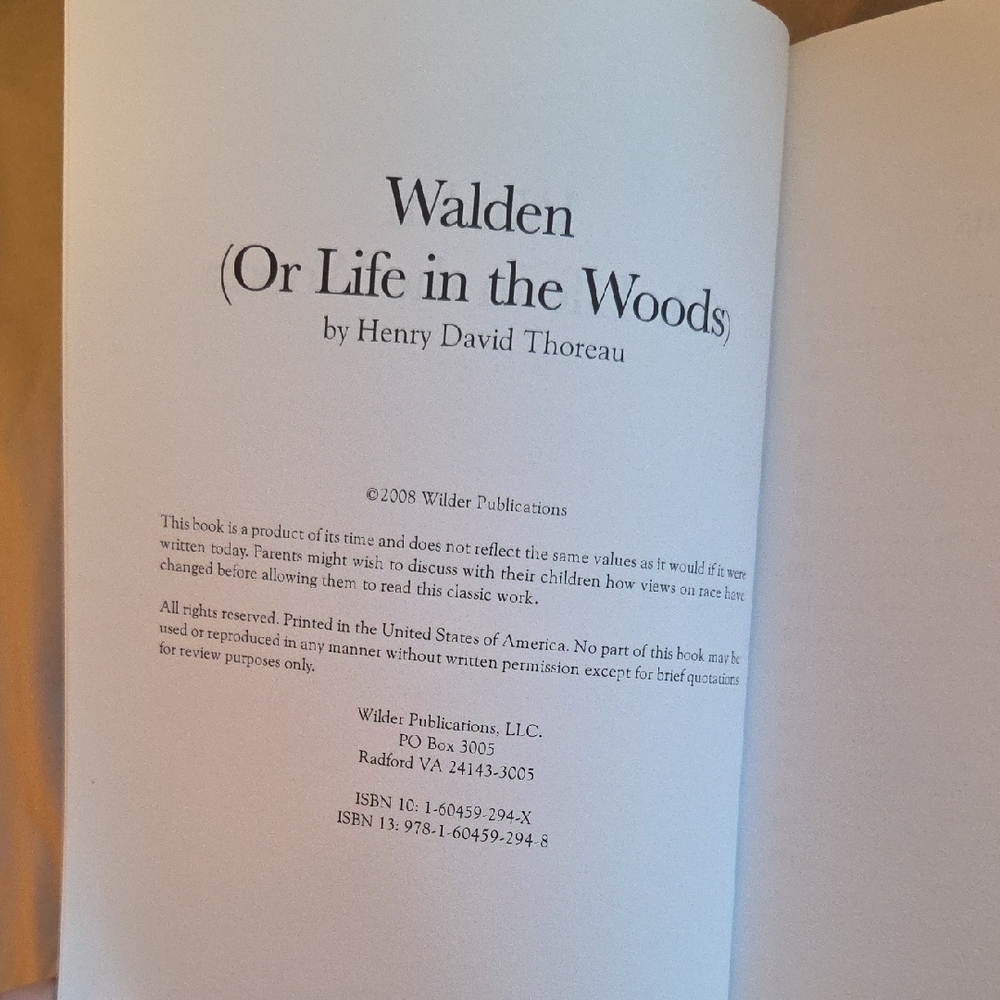 Walden by Henry David Thoreau - Picture 4 of 5
